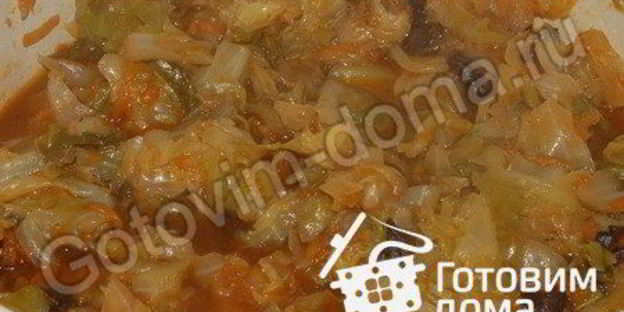 солянка из капусты с шампиньонами