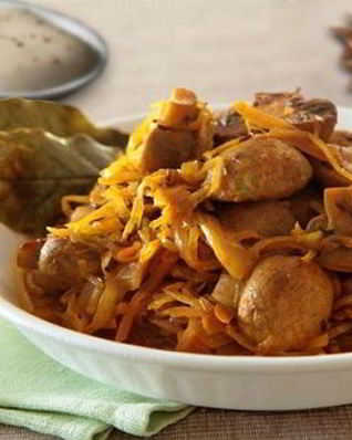 Солянка из квашеной капусты в мультиварке