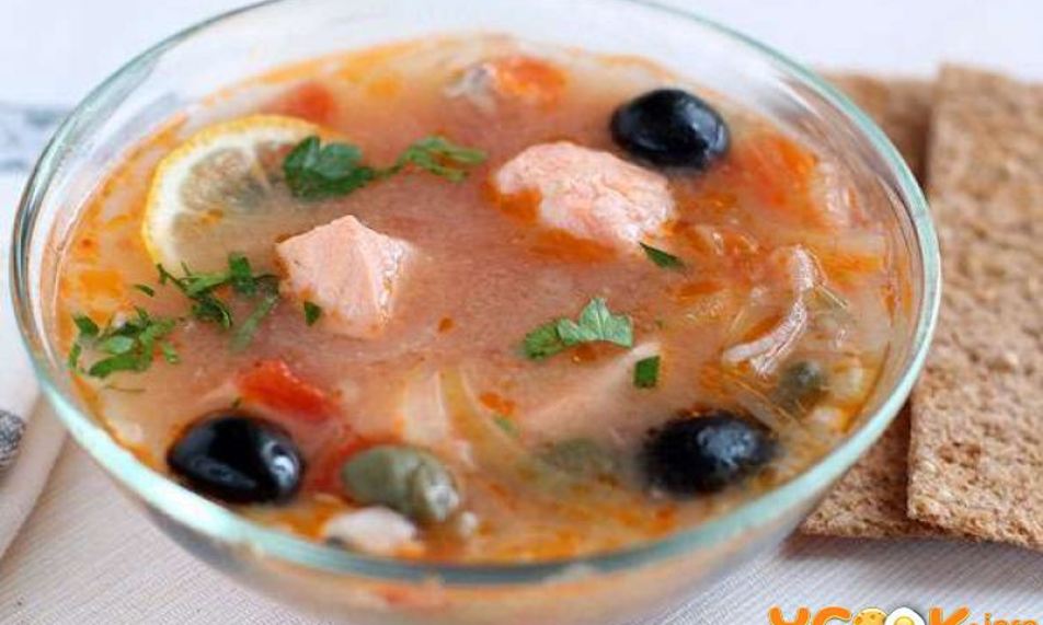 Рецепт солянки из семги