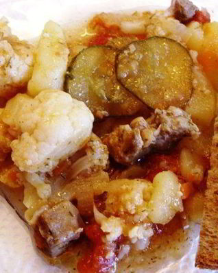 Солянка овощная с мясом