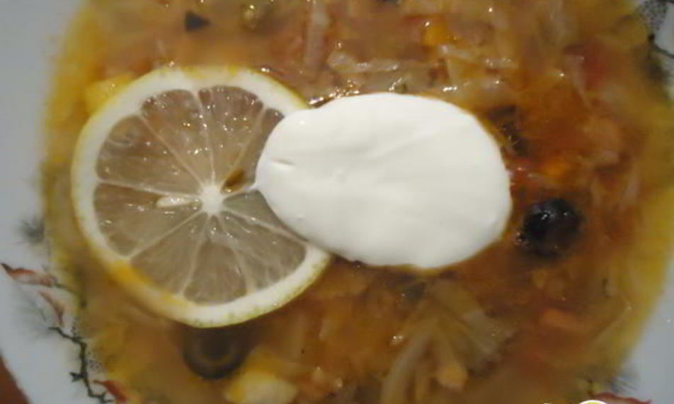 Рецепт солянки с капустой