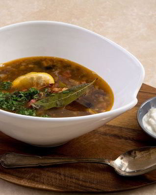 Солянка с оливками