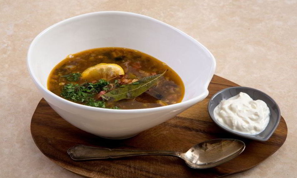 Рецепт солянки с оливками