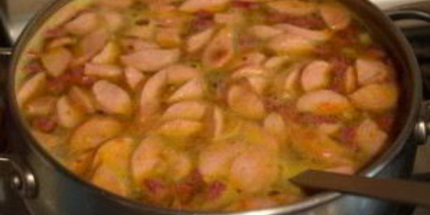 солянка с сосисками