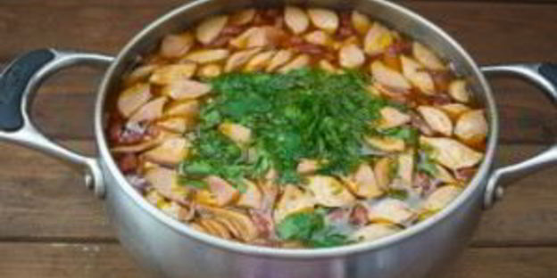 солянка с сосисками
