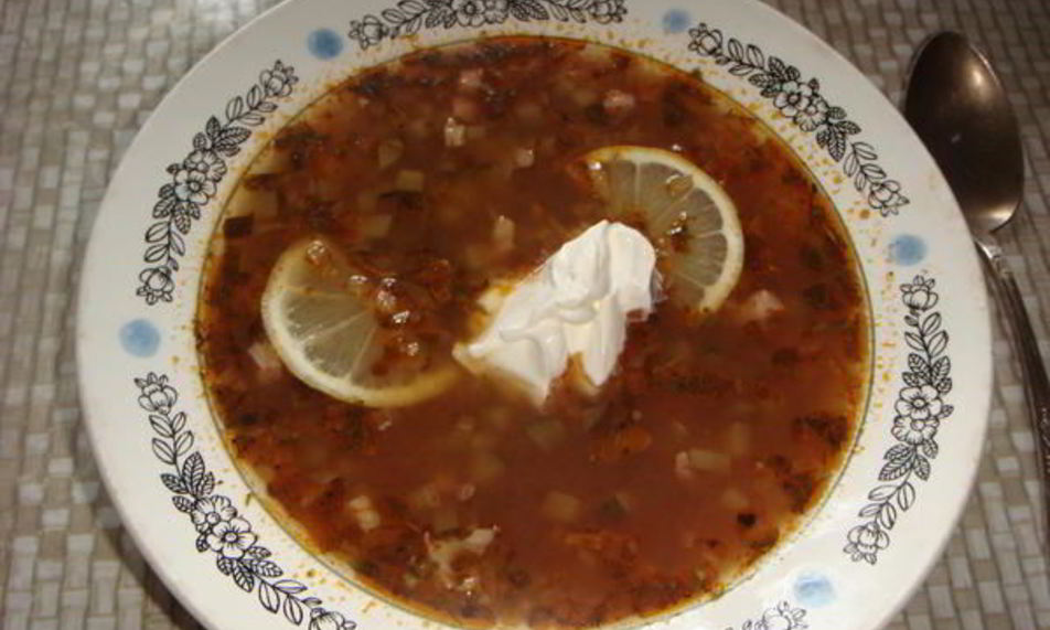 Рецепт солянки сборной мясной