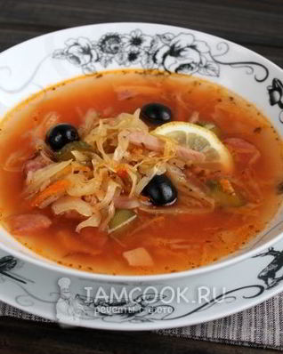 Солянка сборная в мультиварке