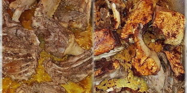 утка с капустой