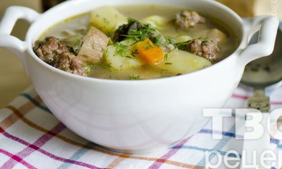 Рецепт супа иза белых грибова с фрикадельками