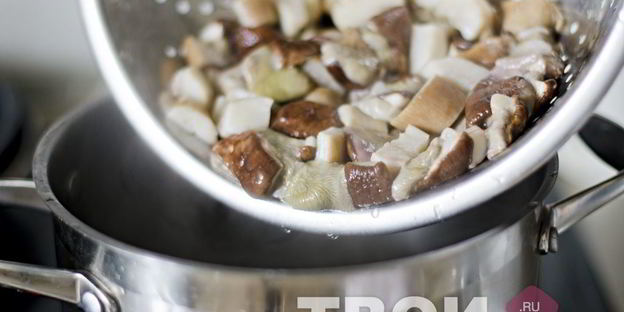 суп из белых грибов с фрикадельками