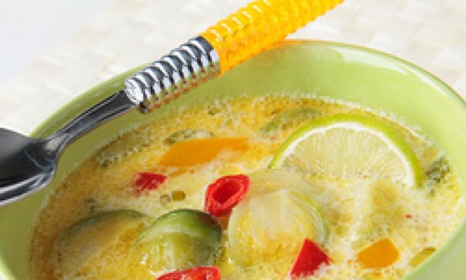 Рецепт супа из брюссельской капусты с кокосовым молоком и чили