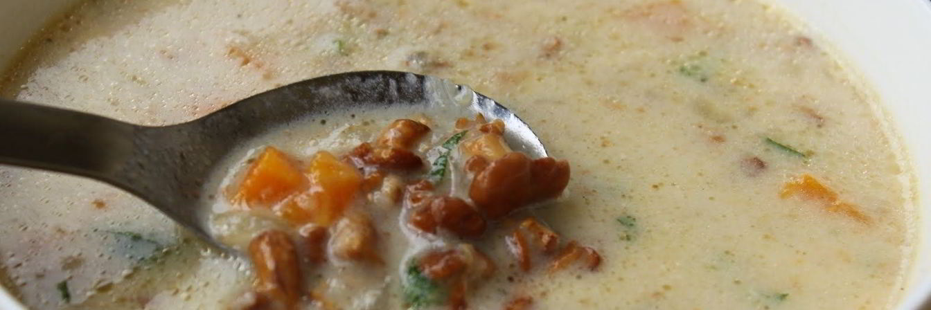 Суп из лисичек с сыром