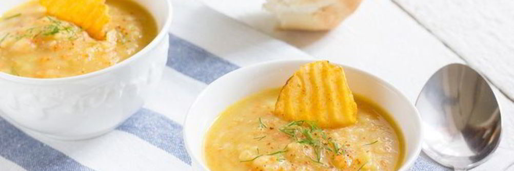 Суп из печеного картофеля