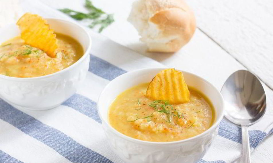 Рецепт супа из печеного картофеля