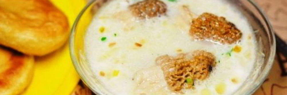 Суп из свежих сморчков