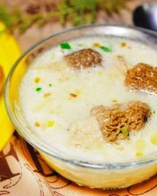 Суп из свежих сморчков