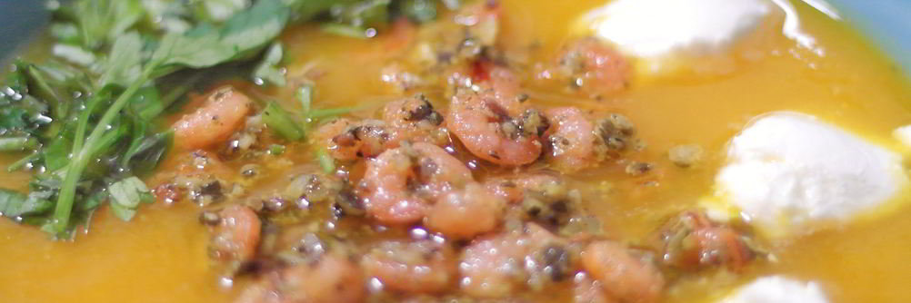 Суп из тыквы с имбирем