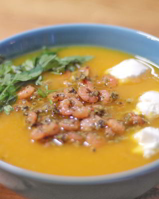 Суп из тыквы с имбирем