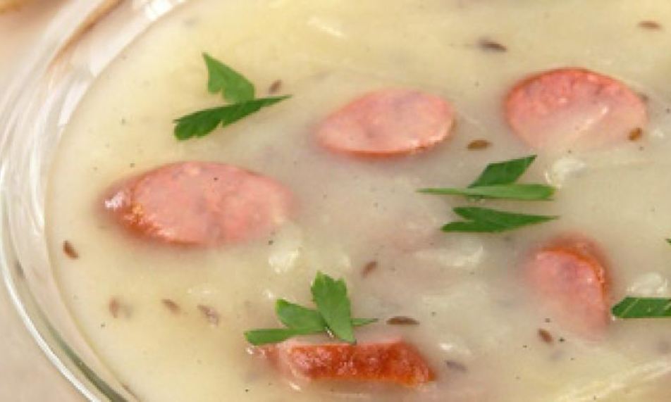 Рецепт супа картофельного с колбасками