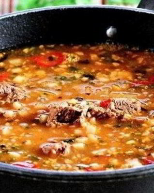 Грузинский острый суп Харчо