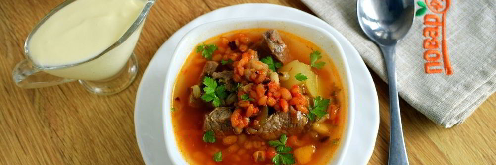 Харчо с перловкой