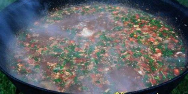 харчо в казане