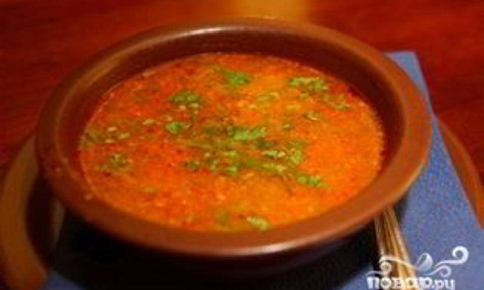 Рецепт острого супа харчо
