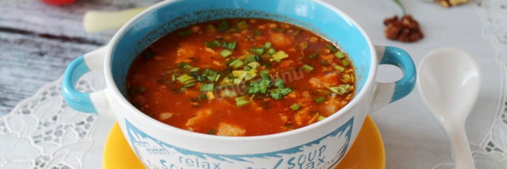 Суп Харчо из свинины с рисом