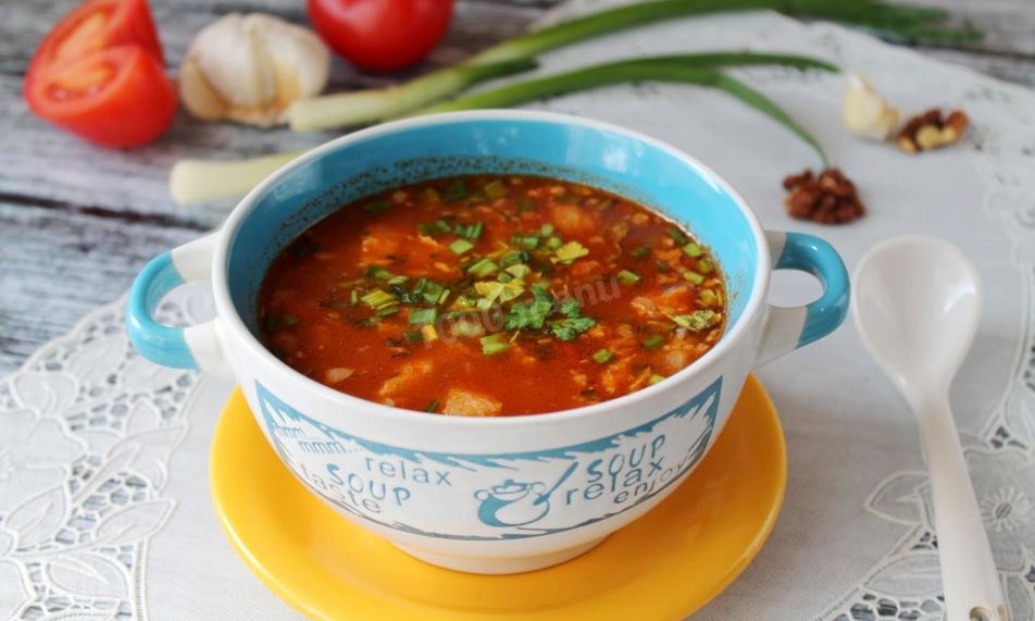 Рецепт супа харчо из свинины с рисом