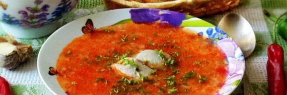 Суп Харчо с индейкой