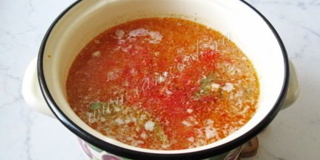 суп харчо с индейкой