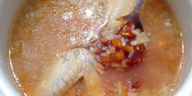 суп харчо с картошкой рисом и курицей