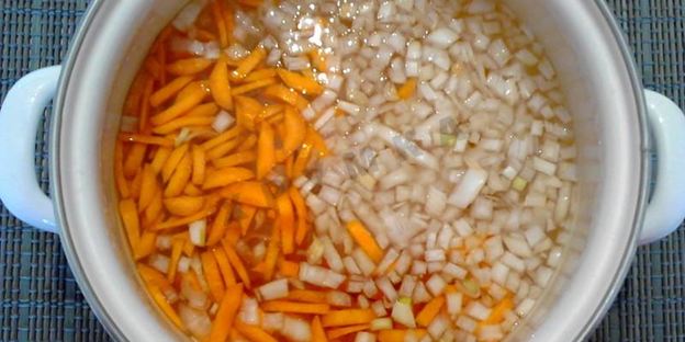 суп харчо с картошкой рисом и курицей