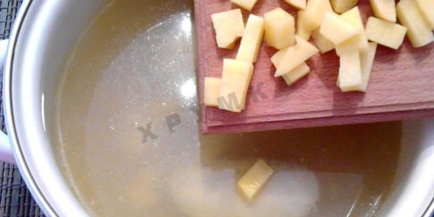 суп харчо с картошкой рисом и курицей