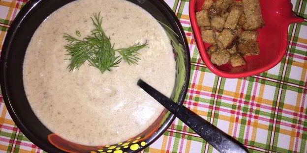 душевный грибной суп-пюре