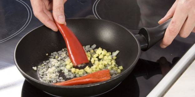 картофельный суп-пюре с креветками