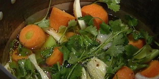 морковный суп-пюре с кориандром