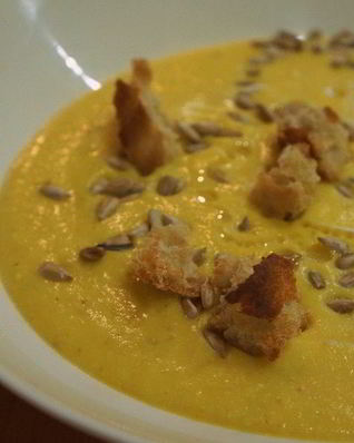 Пряный суп-пюре из тыквы Золотая осень