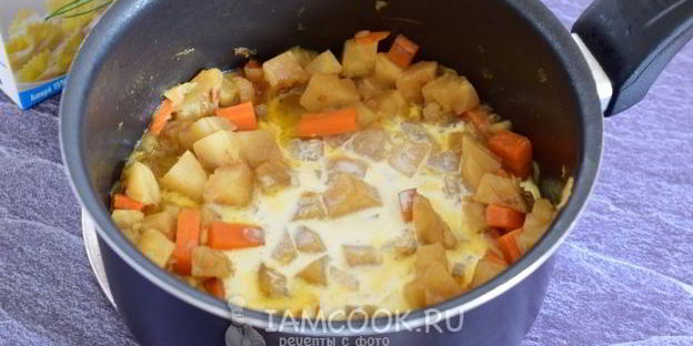 сливочный суп-пюре из корневого сельдерея