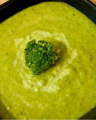 Суп-пюре из брокколи и шпината