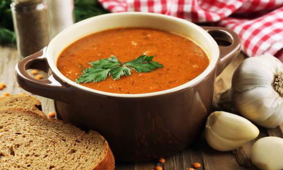 Рецепт супа-пюре из чечевицы с овощами