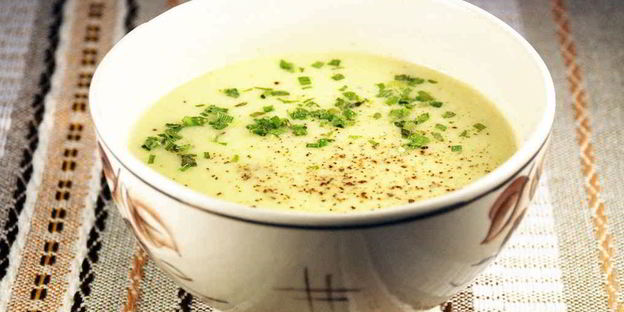 суп-пюре из кабачков со сливками