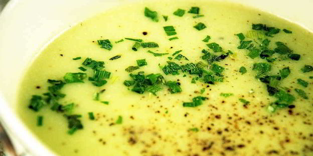 суп-пюре из кабачков со сливками