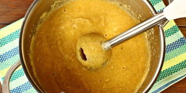 суп-пюре из курицы и шампиньонов