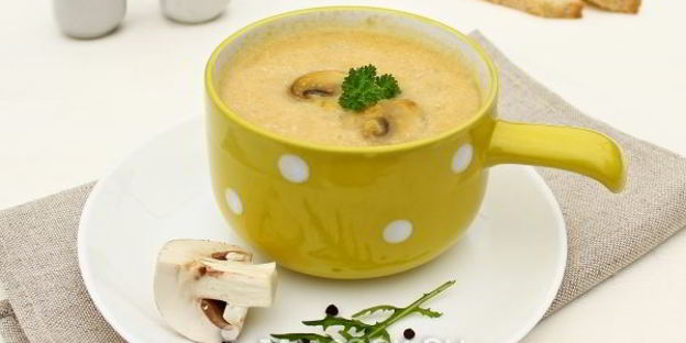 суп-пюре из курицы и шампиньонов