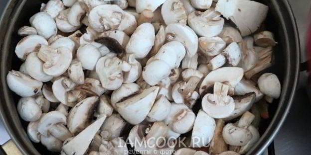 суп-пюре из шампиньонов с плавленным сыром