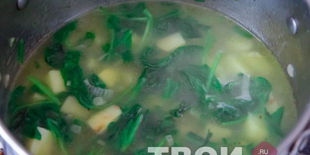 суп пюре из шпината