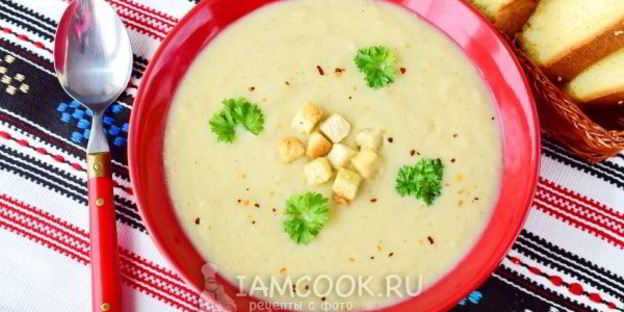 суп-пюре из цветной капусты со сливками