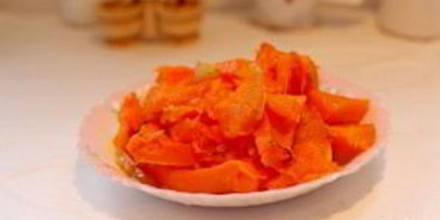 суп-пюре из тыквы с фрикадельками