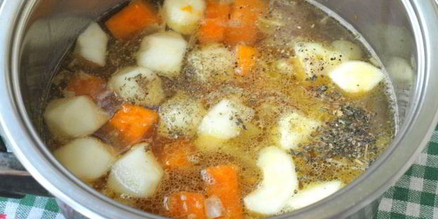 суп-пюре из тыквы с яблоками